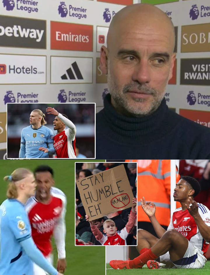 "That's Good"—Pep Guardiola Reacts to Arsenal Star Mocking Erling Haaland After Man City's Heavy Defeat