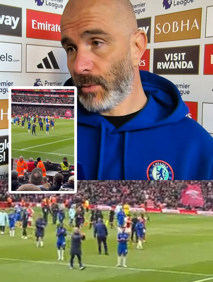 (Video): Enzo Maresca’s Unexpected Gesture to Chelsea Fans and Jorginho After Painful Arsenal Defeat
