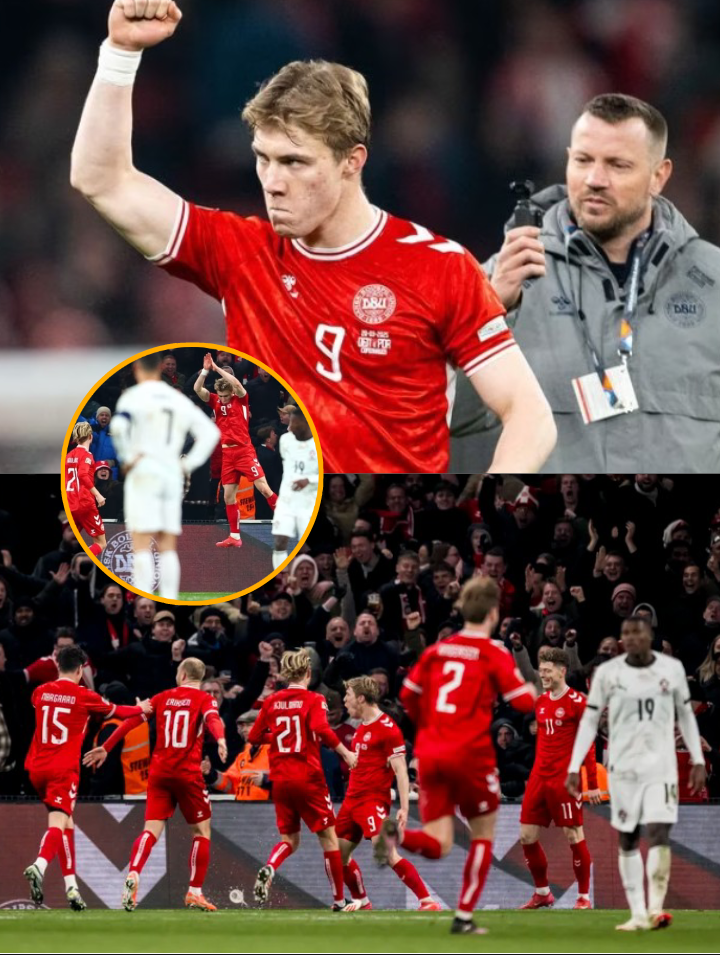 "I scored against my Idol"—Højlund Explains why he Copied Ronaldo's Celebration After Denmark Heroics