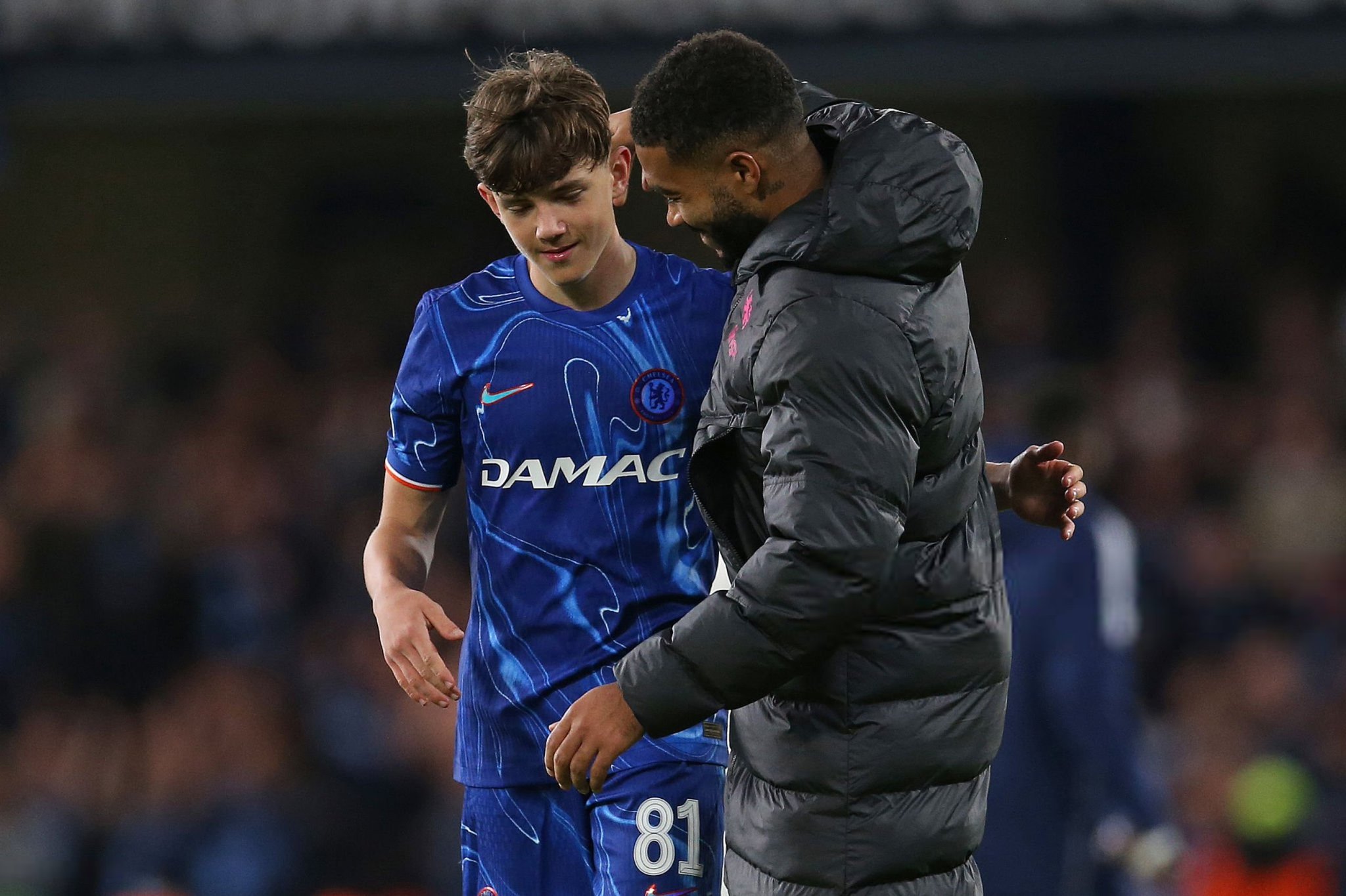 Reece James with Reggie Walsh