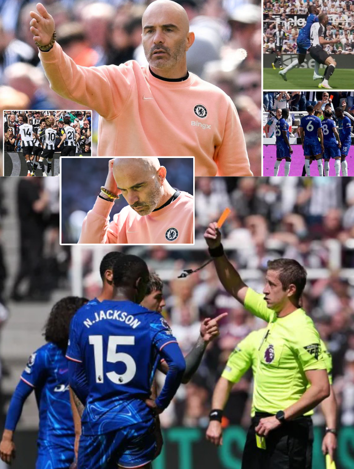Enzo Maresca’s Cold Reaction to Nicolas Jackson’s Red Card Says It All as Chelsea Lose to Newcastle