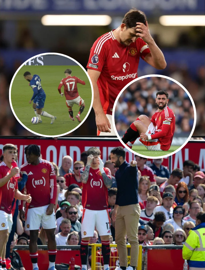Bruno Fernandes and Harry Maguire Seen Frustrated with One Manchester United star After Chelsea Defeat – Defensive Lapses Cost United Again