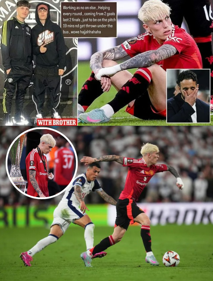 “Thrown Under the Bus”—Garnacho’s Brother Slams Man Utd Boss Ruben Amorim After Europa League Final Snub